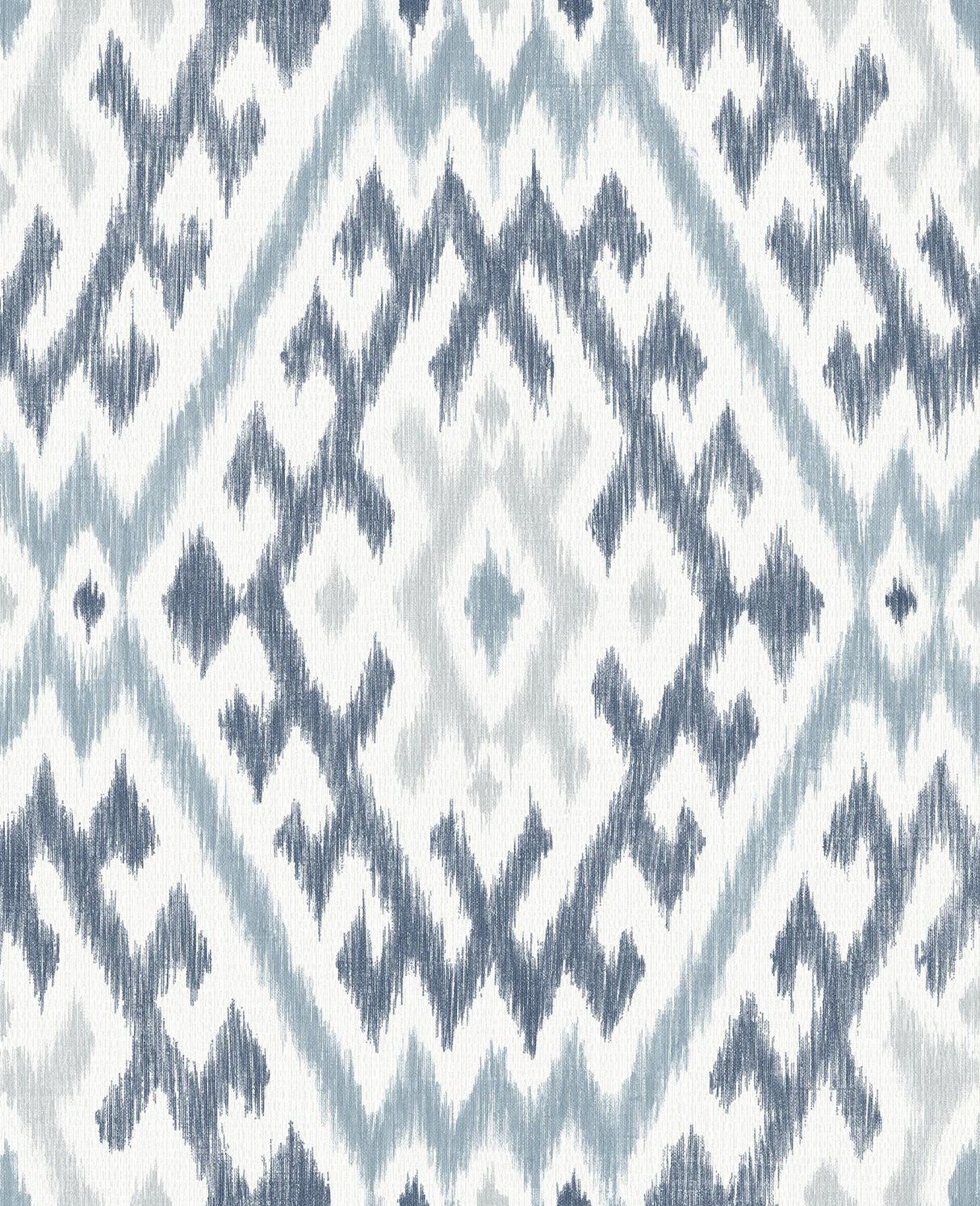 A-Street Prints Ikat Blue Wallpaper
