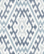 A-Street Prints Ikat Blue Wallpaper