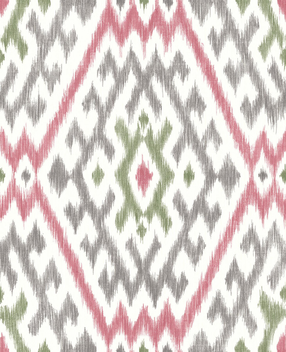 A-Street Prints Ikat Fuchsia Wallpaper