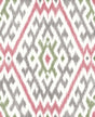 A-Street Prints Ikat Fuchsia Wallpaper