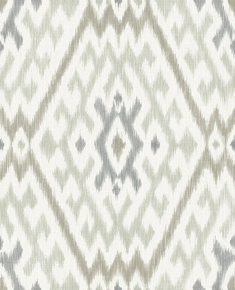 A-Street Prints Ikat Stone Wallpaper
