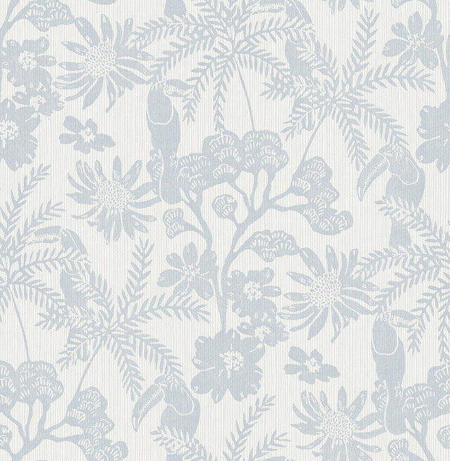 A-Street Prints Animals Light Blue Wallpaper
