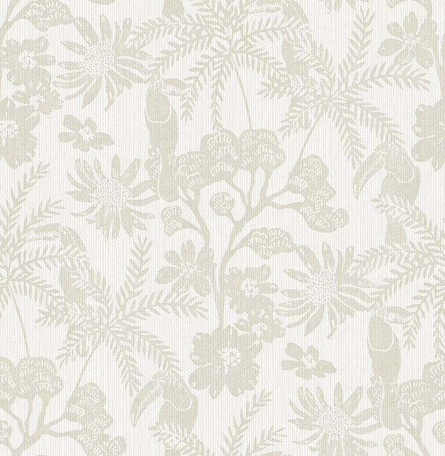 A-Street Prints Animals Taupe Wallpaper