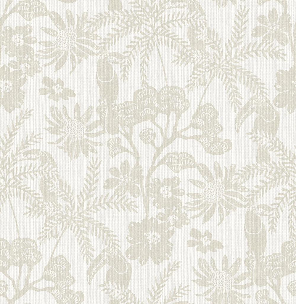 A-Street Prints Animals Taupe Wallpaper