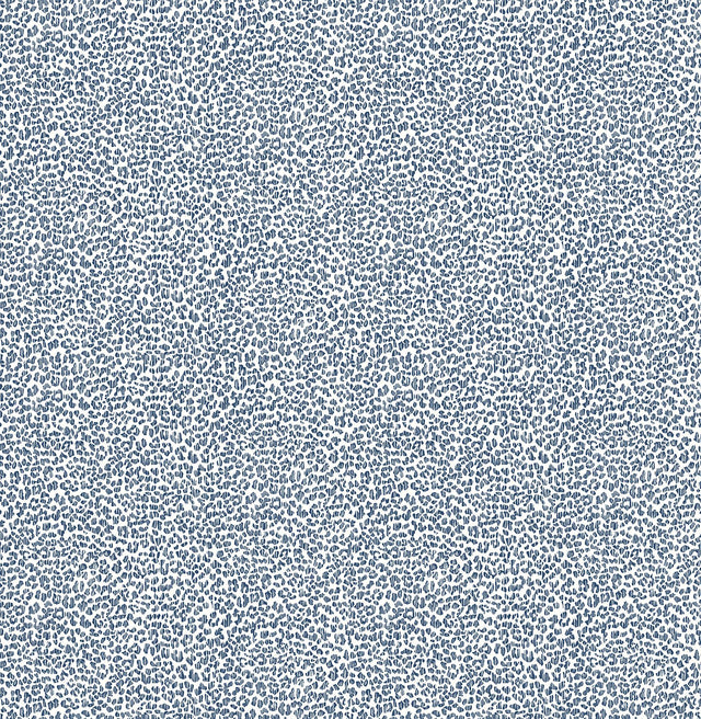 A-Street Prints Leopard Print Indigo Wallpaper