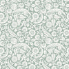 Brewster Home Fashions Flowers Green Wallpaper