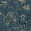 Brewster Home Fashions Jacobean Blue Wallpaper