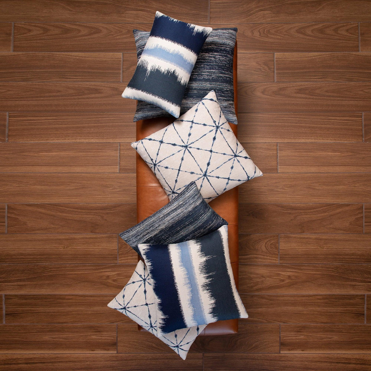 Elaine Smith Murmur Midnight Blue 12"x20" Decorative Pillow