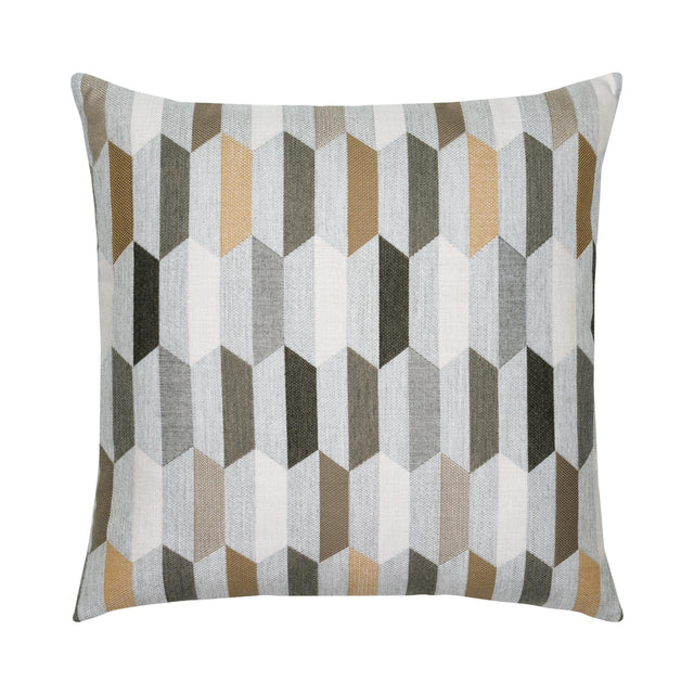 Elaine Smith Chiseled Camel Gray 22" x 22" Pillow