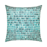 Elaine Smith Thumbprint Aruba Blue 22" x 22" Pillow