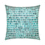 Elaine Smith Thumbprint Aruba Blue 22" x 22" Pillow
