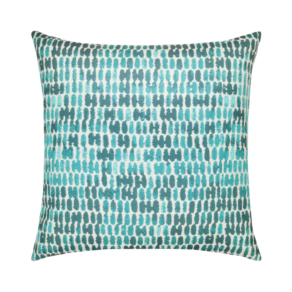 Elaine Smith Thumbprint Aruba Blue 22" x 22" Pillow