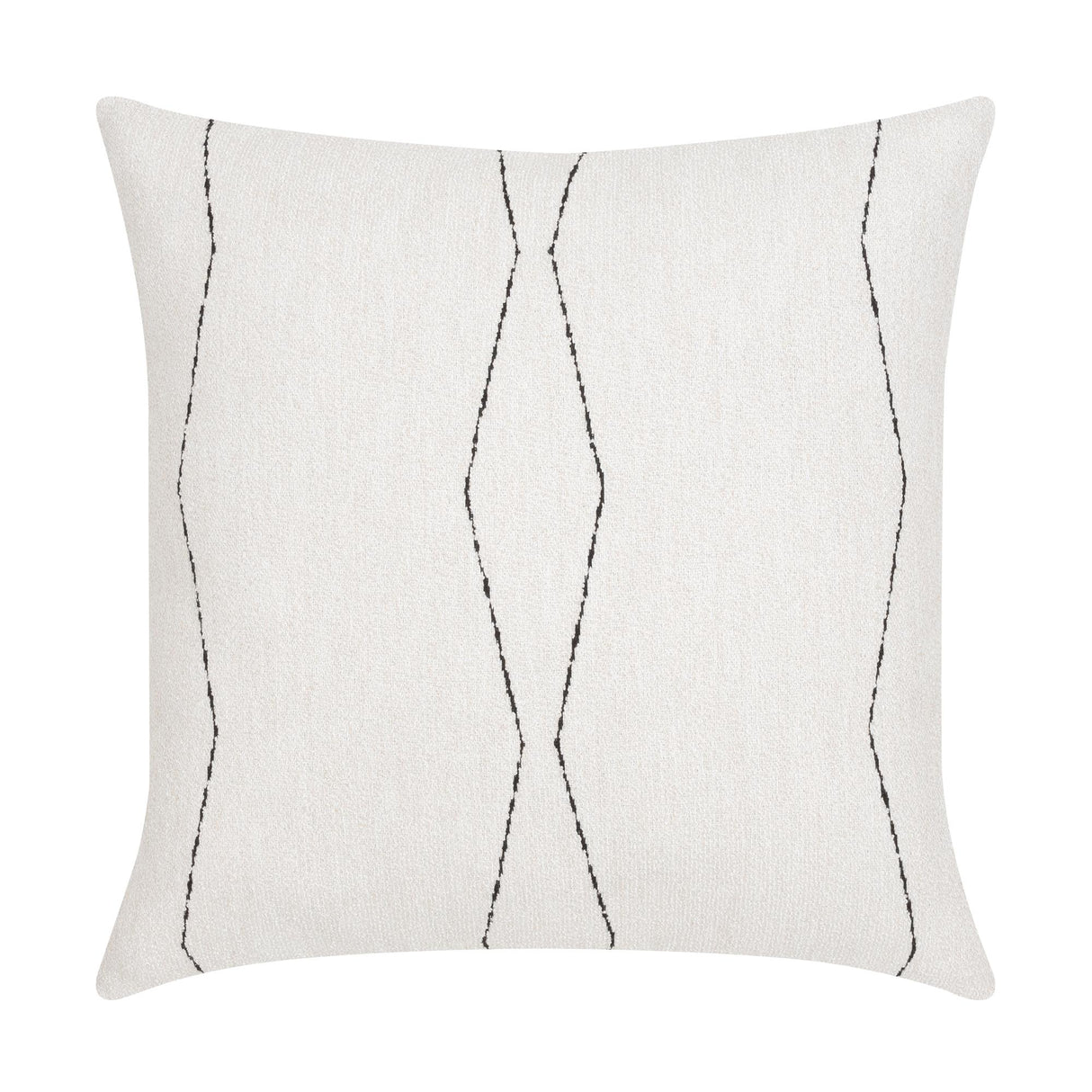 Elaine Smith Oblique Ebony Ivory 22" x 22" Pillow