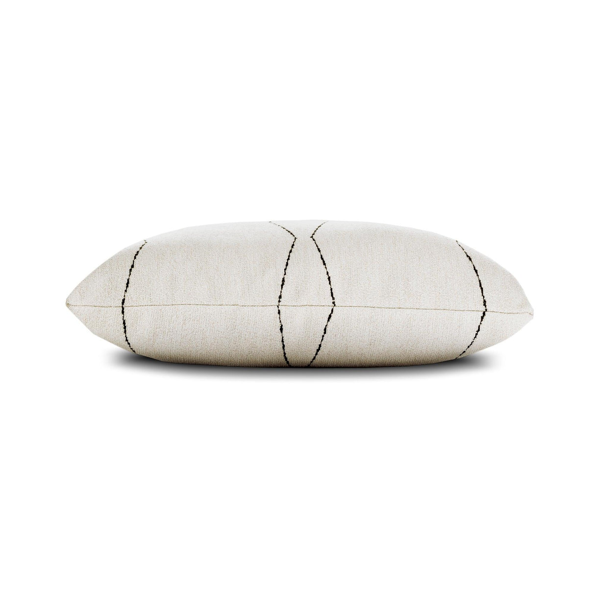 Elaine Smith Oblique Ebony Ivory 22"x22" Decorative Pillow