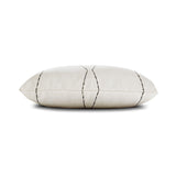 Elaine Smith Oblique Ebony Ivory 22"x22" Decorative Pillow