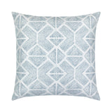 Elaine Smith Bakuba Stream Blue 22" x 22" Pillow