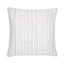 Elaine Smith Luxe Stripe Pebble White 22" x 22" Pillow