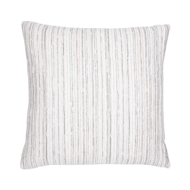 Elaine Smith Luxe Stripe Pebble White 22" x 22" Pillow