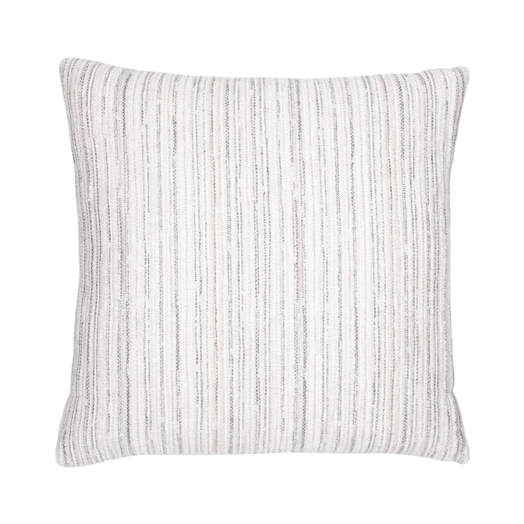 Elaine Smith Luxe Stripe Pebble White 22" x 22" Pillow