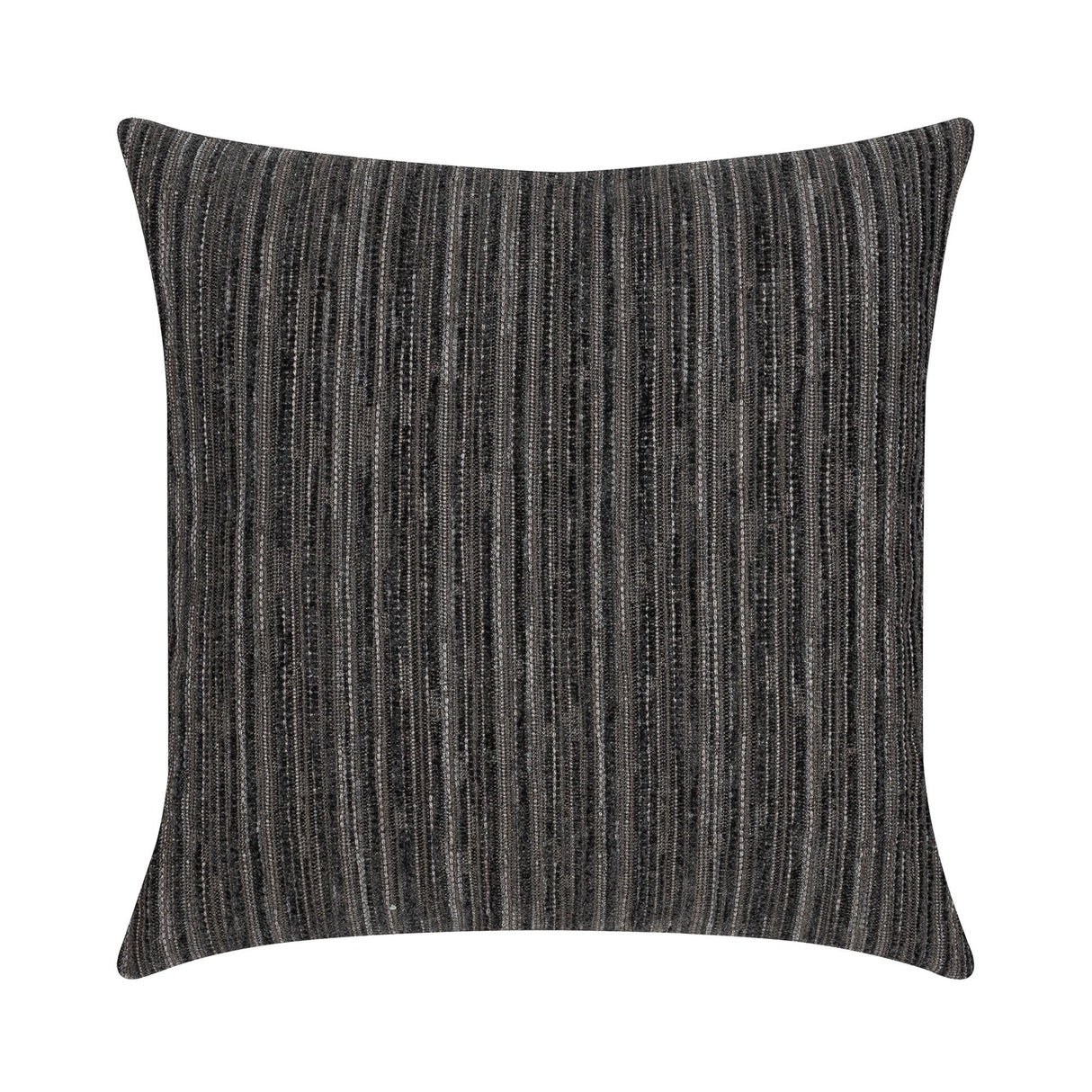 Elaine Smith Luxe Stripe Charcoal Gray 22" x 22" Pillow