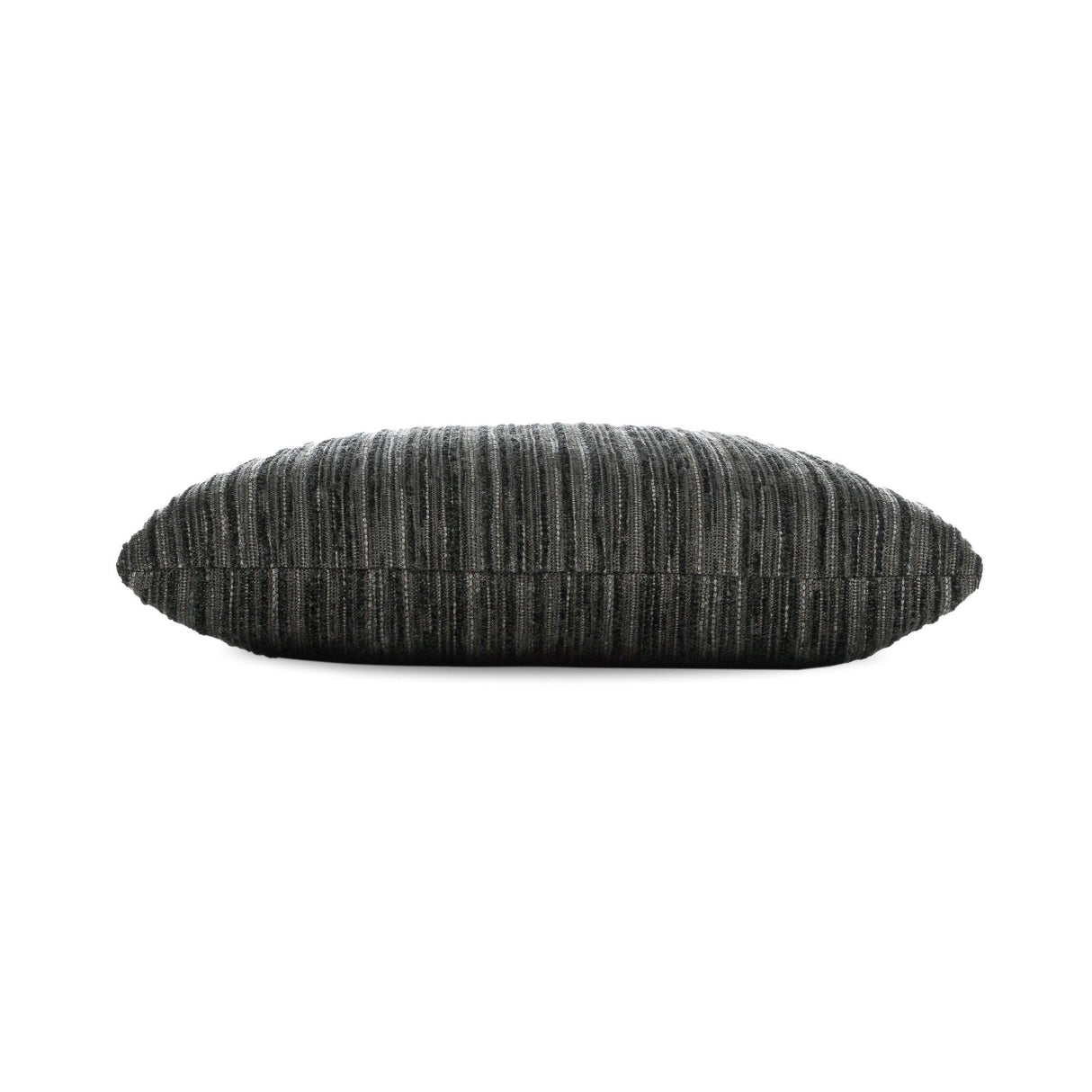 Elaine Smith Luxe Stripe Charcoal Black 22"x22" Decorative Pillow