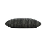 Elaine Smith Luxe Stripe Charcoal Black 22"x22" Decorative Pillow