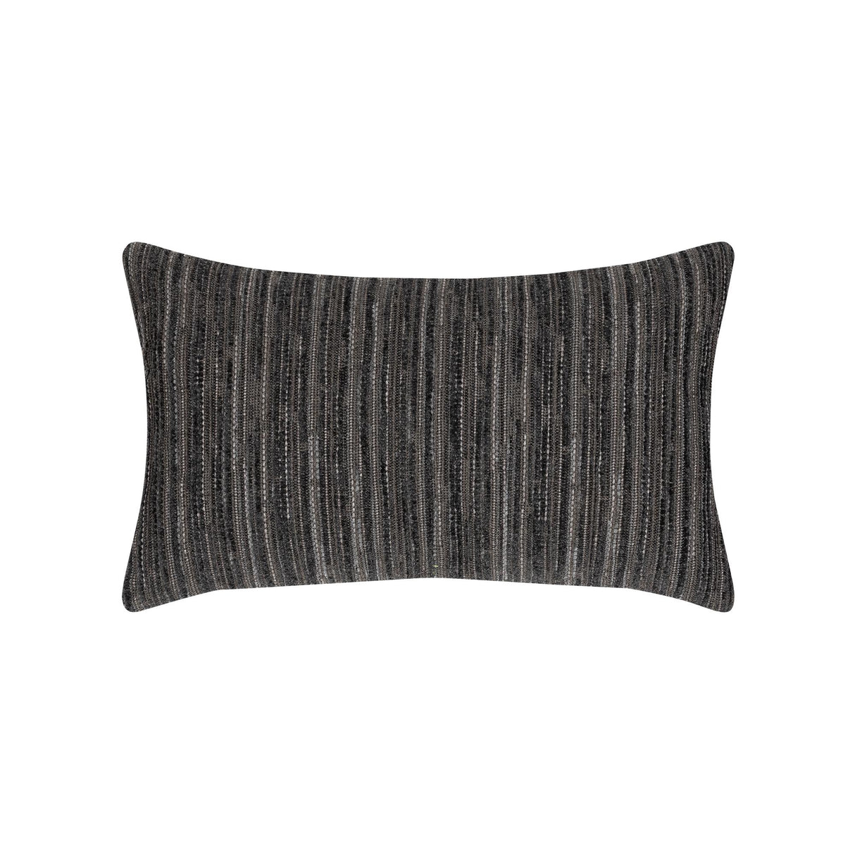 Elaine Smith Luxe Stripe Charcoal Gray 12" x 20" Pillow