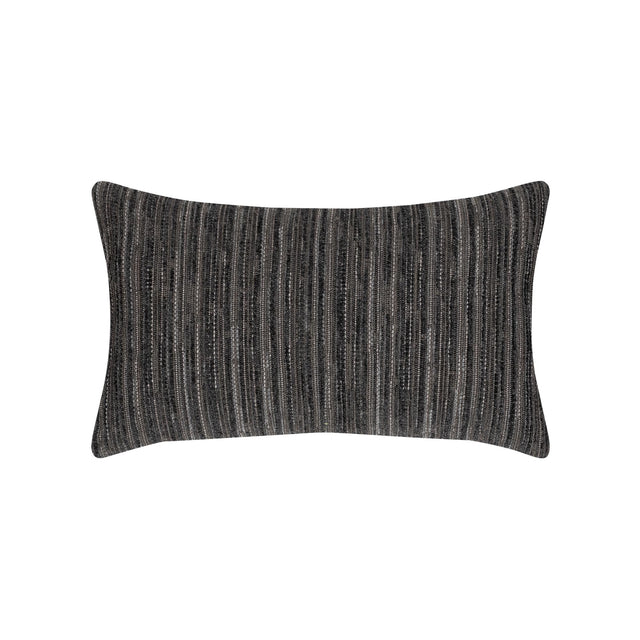 Elaine Smith Luxe Stripe Charcoal Gray 12" x 20" Pillow