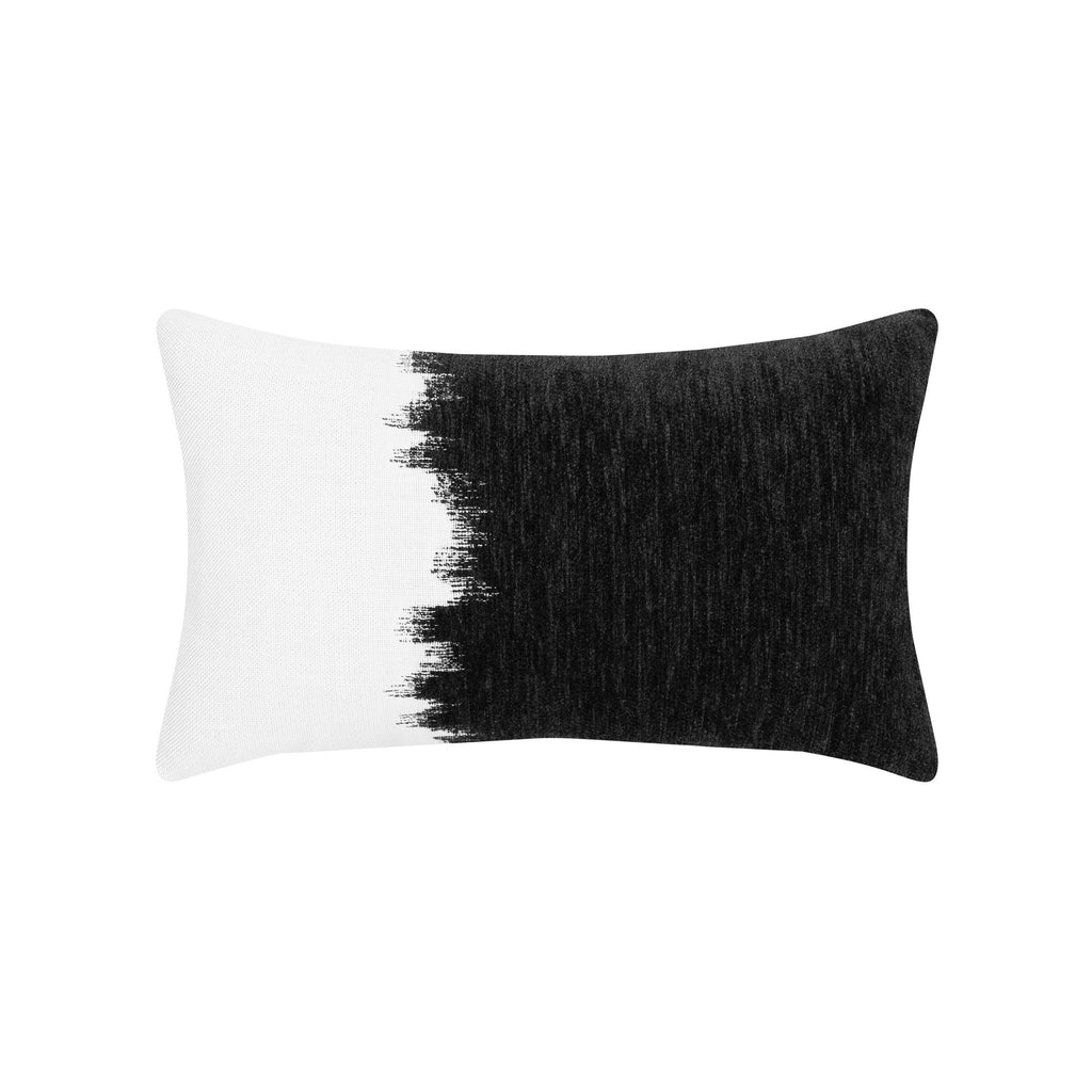 Elaine Smith Transition Charcoal Black 12" x 20" Pillow