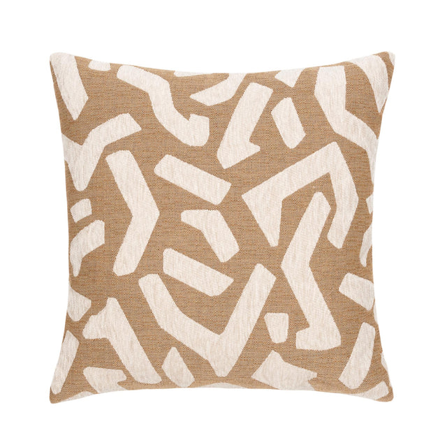 Elaine Smith Fascination Caramel Brown 22" x 22" Pillow