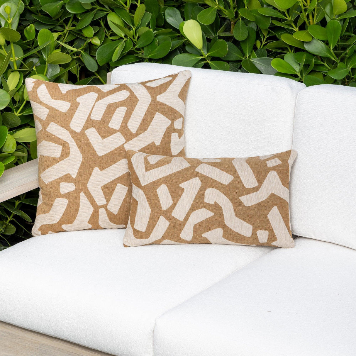 Elaine Smith Fascination Caramel Brown 12"x20" Decorative Pillow
