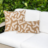 Elaine Smith Fascination Caramel Brown 12"x20" Decorative Pillow