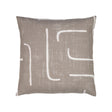 Elaine Smith Instinct Taupe Brown 20" x 20" Pillow