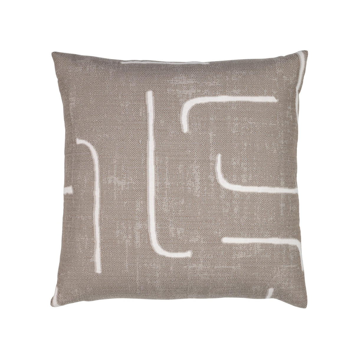 Elaine Smith Instinct Taupe Brown 20" x 20" Pillow