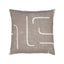 Elaine Smith Instinct Taupe Brown 20" x 20" Pillow