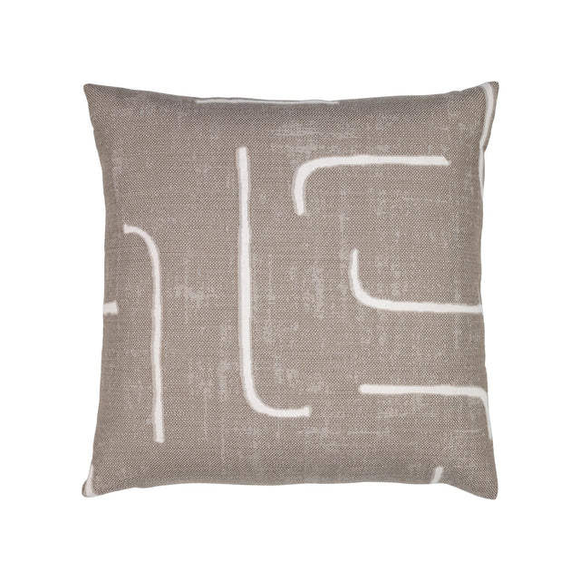 Elaine Smith Instinct Taupe Brown 20" x 20" Pillow
