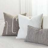 Elaine Smith Instinct Taupe Beige 20"x20" Decorative Pillow