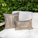 Elaine Smith Instinct Taupe Beige 20"x20" Decorative Pillow