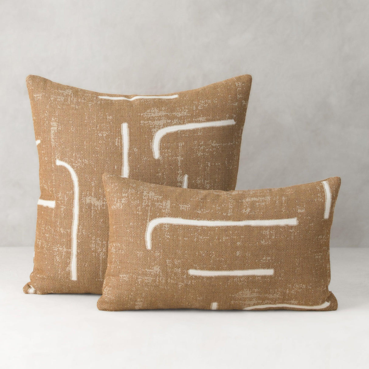 Elaine Smith Instinct Caramel Brown 12"x20" Decorative Pillow
