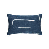 Elaine Smith Instinct Denim Blue 12"x20" Decorative Pillow