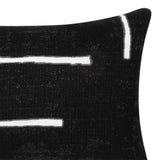 Elaine Smith Instinct Ebony Black 12" x 20" Pillow