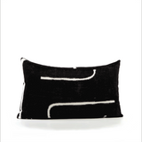 Elaine Smith Instinct Ebony Black 12"x20" Decorative Pillow