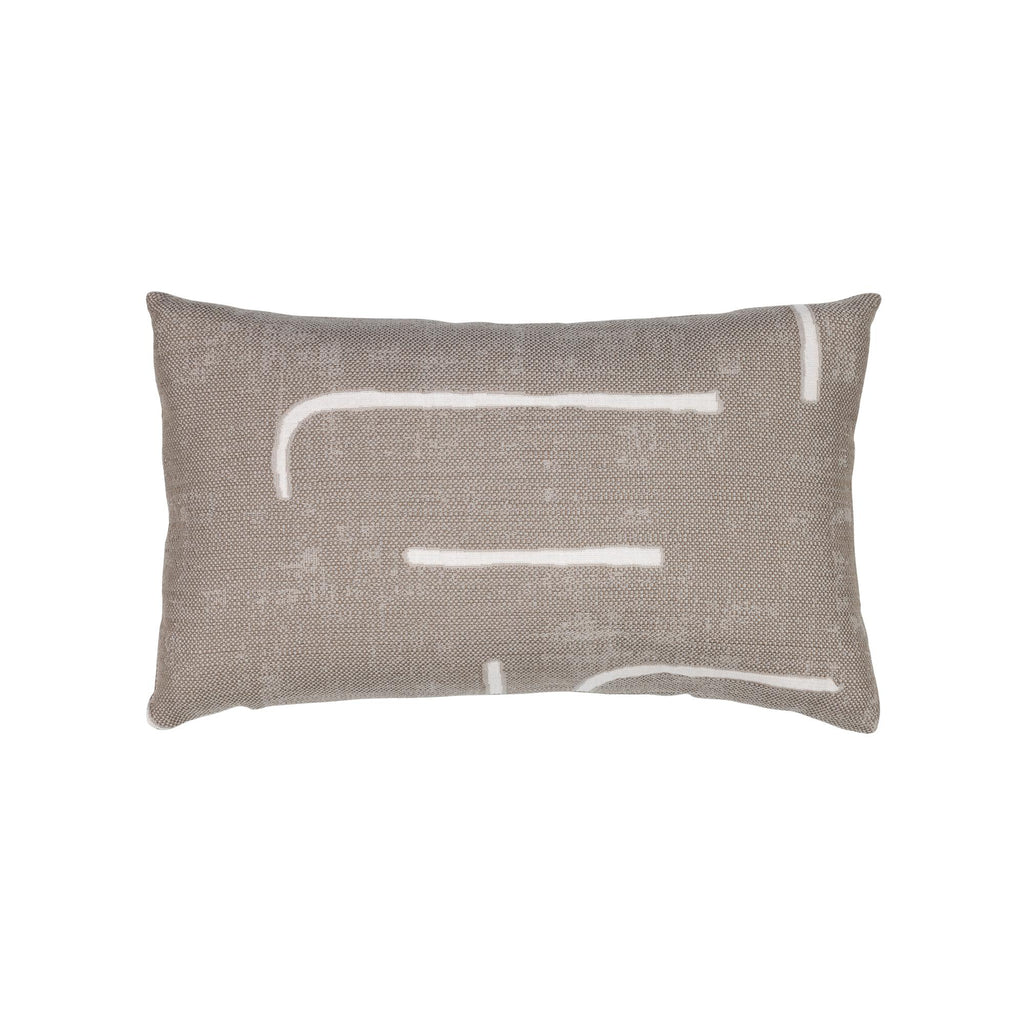 Elaine Smith Instinct Taupe Brown 12" x 20" Pillow