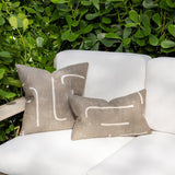 Elaine Smith Instinct Taupe Beige 12"x20" Decorative Pillow