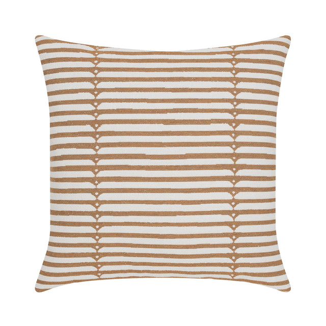 Elaine Smith Sincerity Caramel Brown 22" x 22" Pillow