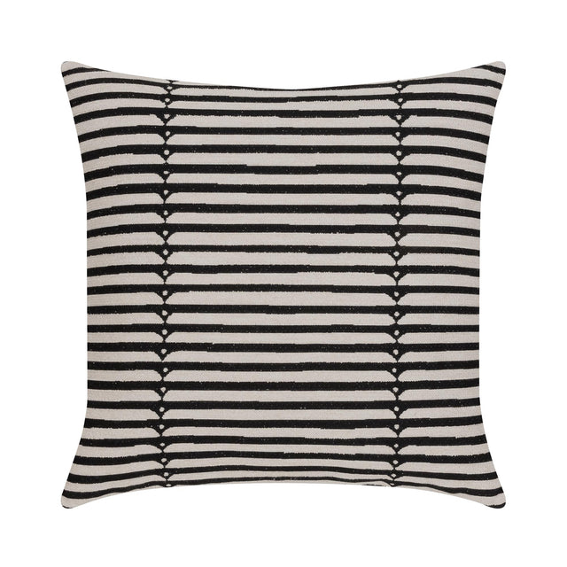 Elaine Smith Sincerity Ebony Black 22" x 22" Pillow