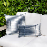 Elaine Smith Sincerity Denim Blue 12"x20" Decorative Pillow