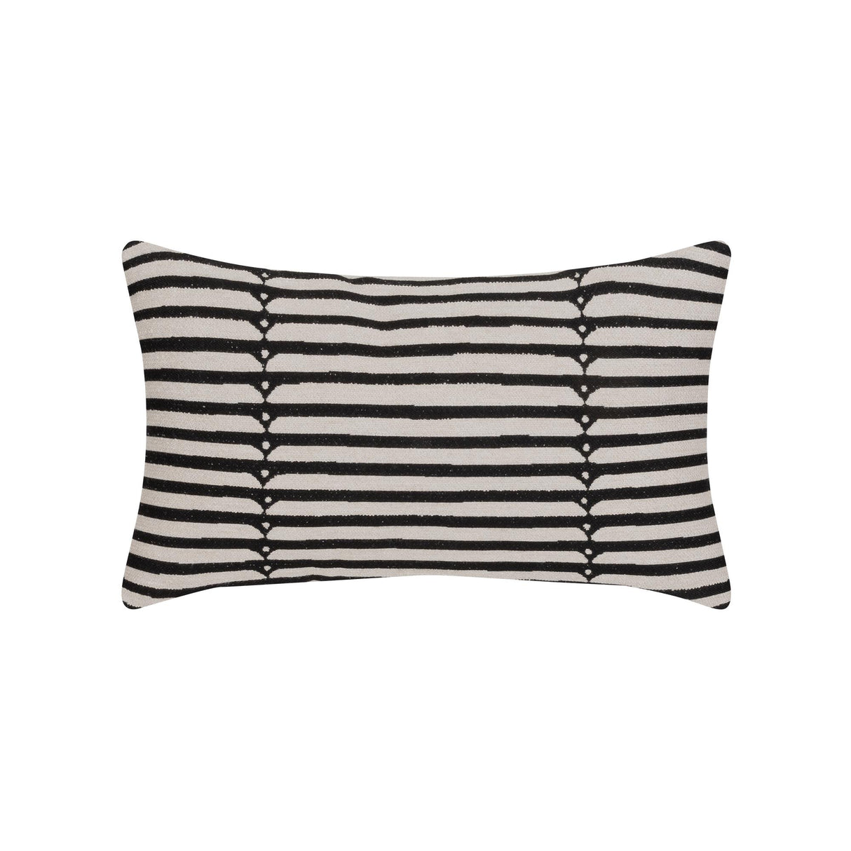 Elaine Smith Sincerity Ebony Black 12" x 20" Pillow