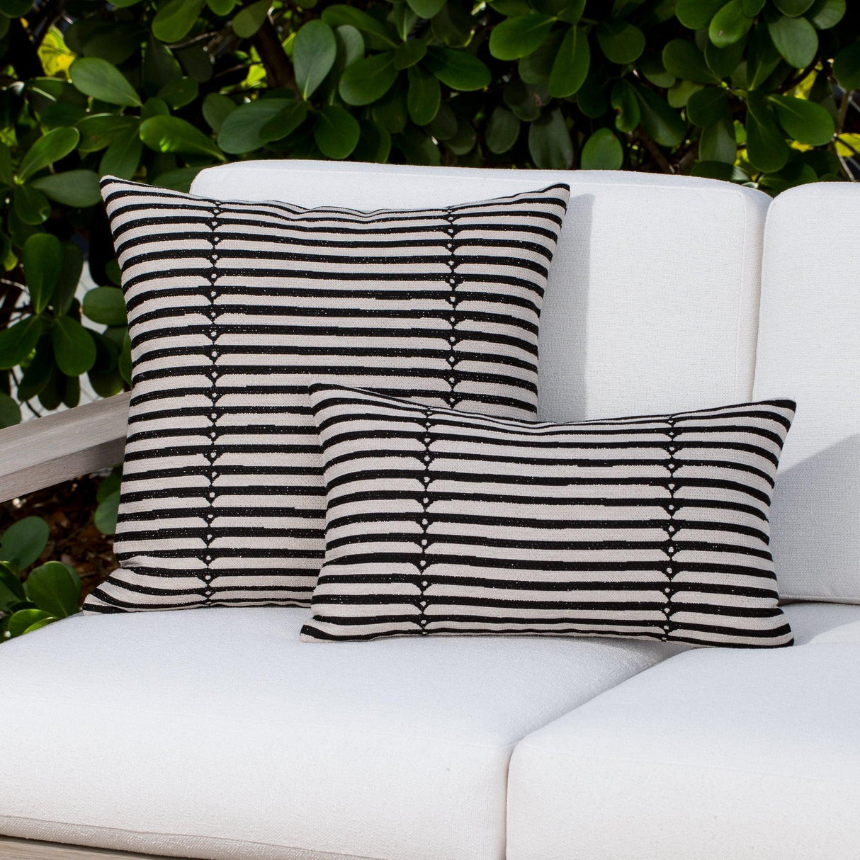 Elaine Smith Sincerity Ebony Black 12"x20" Decorative Pillow