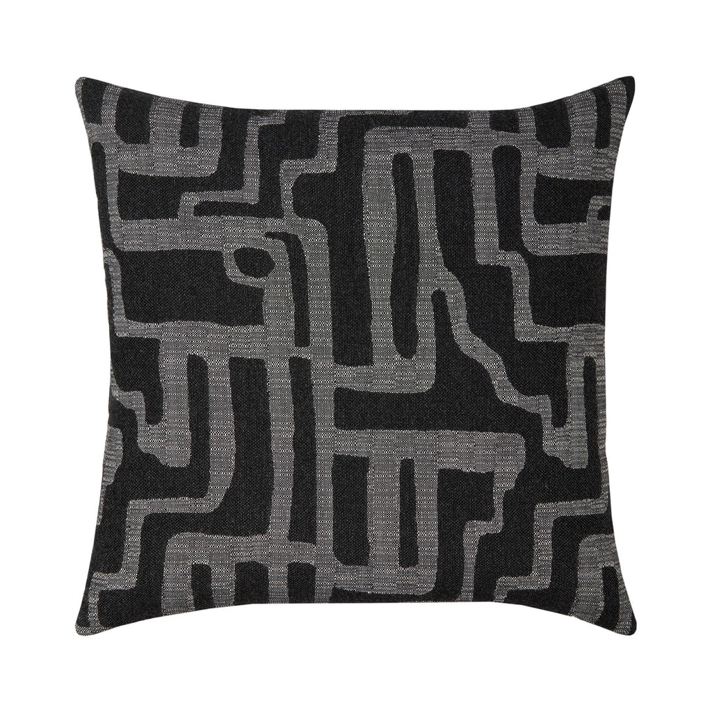 Elaine Smith Noble Charcoal Black 22" x 22" Pillow